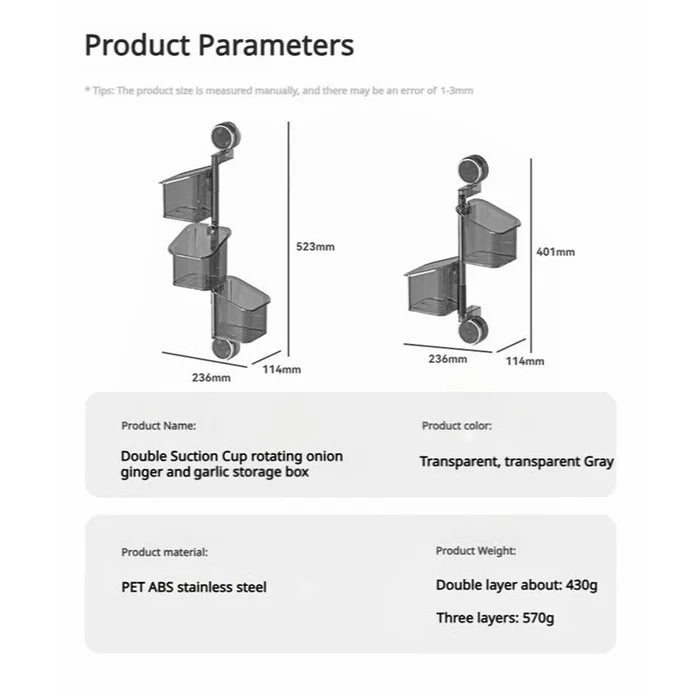 š„BIG SALE 50% OFF š„ Rotating Wall-mounted Storage Box