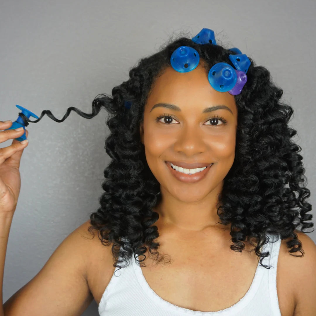 Wake Up With Perfect Curls – Spoolies® Purple Heatless Silicone Curlers