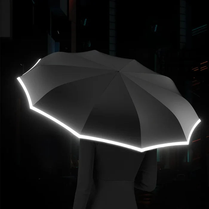 ⚡FLASH SALE🔥  Ring buckle umbrella, Reflective Safety Strip, Sturdy Windproof, Travel Portable