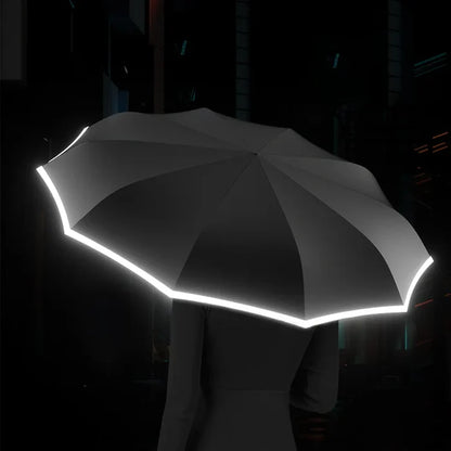 ⚡FLASH SALE🔥  Ring buckle umbrella, Reflective Safety Strip, Sturdy Windproof, Travel Portable