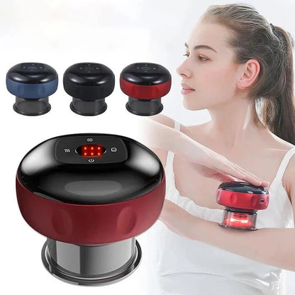 🎁Hot Sale - SAVE 49% OFF🎁  Body Scraping Massage Smart Electric Vacuum Cupping Heating Suction Cup Device Back Neck Arm Massger