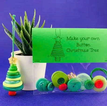 JoyCraft™ Christmas DIY Button Ornament Kit
