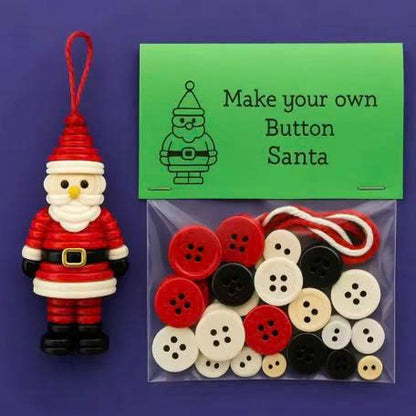 JoyCraft™ Christmas DIY Button Ornament Kit