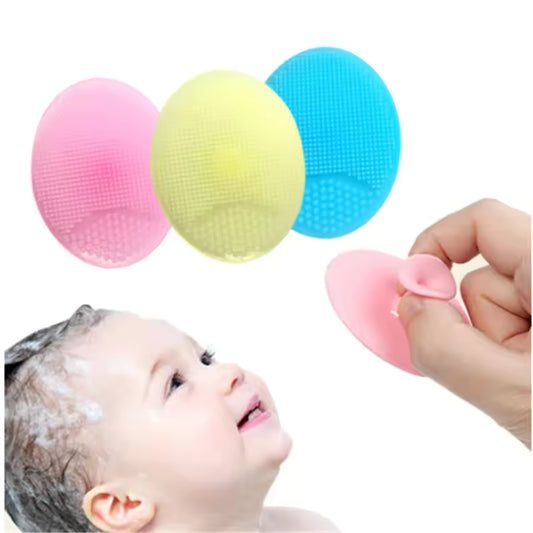 Soft Silicone Facial Cleaning Brush Baby Shower Massage Wash Pad Face Exfoliating Scrubber