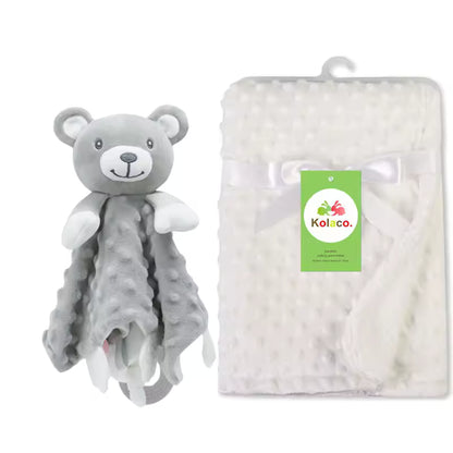 Personalized Baby Security Blanket with Name – Custom Newborn Comfort Towel for Stroller Sleep, Baby Shower Gift