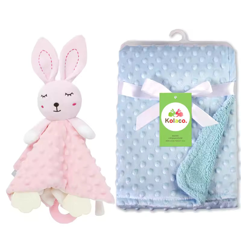 Personalized Baby Security Blanket with Name – Custom Newborn Comfort Towel for Stroller Sleep, Baby Shower Gift