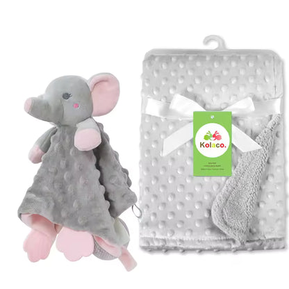 Personalized Baby Security Blanket with Name – Custom Newborn Comfort Towel for Stroller Sleep, Baby Shower Gift